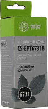 Чернила Cactus CS-EPT6731B Black для Epson L800/801/810/850 (100мл)