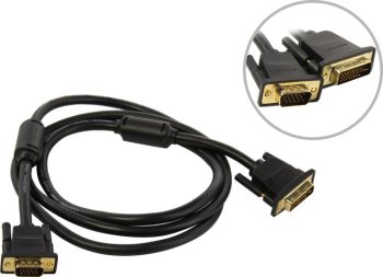 Кабель Vention <EACBG> DVI (29M) --> VGA (15M) 1.5м 2 фильтра