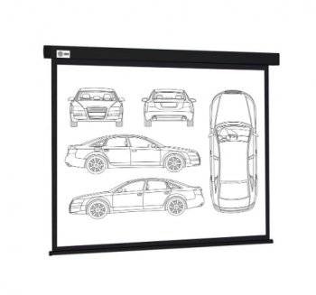Экран для проектора Cactus 213x213см Wallscreen CS-PSW-213X213-BK 1:1 настенно-потолочный рулонный черный
