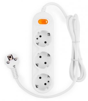 Сетевой удлинитель Powercube PC-1-5M 5м (3 розетки) белый (коробка)