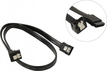 Кабель Telecom <TUS705> SATA, Г-образный коннектор 0.5м