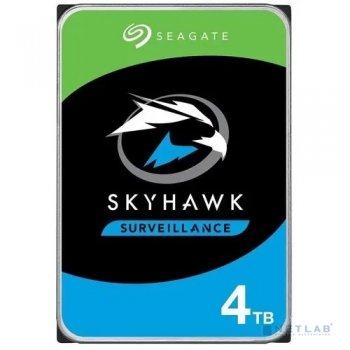 Жесткий диск 4 Тб Seagate Skyhawk (ST4000VX016) {Serial ATA III, 5400 rpm, 256mb, для видеонаблюдения}