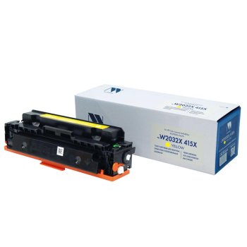 Картридж NV Print W2032X с чипом для HP Color LaserJet Pro M454dn/M479dw, №415X, Y, 6K, до версии 002_2247A