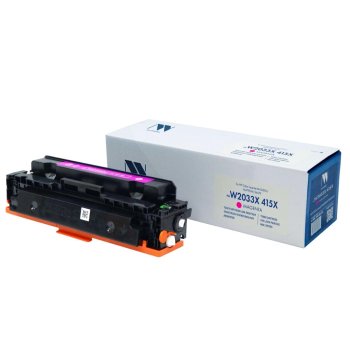 Картридж NV Print W2033X с чипом для HP Color LaserJet Pro M454dn/M479dw, №415X, M, 6K, до версии 002_2247A