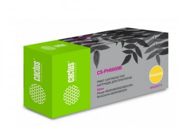 Картридж Cactus CS-PH6600М 106R02234 пурпурный бар.в компл. (6000стр.) для Xerox Ph 6600 /WC 6605