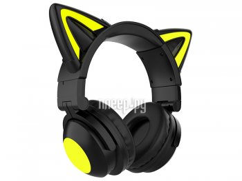 Наушники с микрофоном Qumo Party Cat Mini ВТ 0052 Black-Yellow 34915