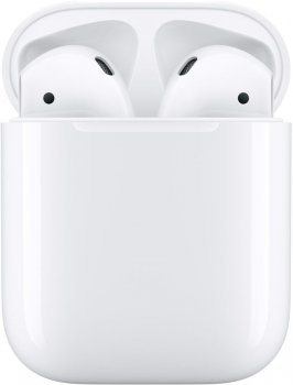 Наушники с микрофоном Apple AirPods 2 A2032,A2031,A1602 белый беспроводные bluetooth в ушной раковине (MV7N2AM/A)