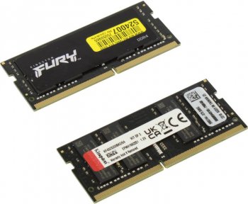 Оперативная память для ноутбуков Kingston Fury Impact <KF432S20IBK2/64> DDR4 SODIMM 64Gb KIT 2*32G <PC4-25600> CL20 (for NoteBook)