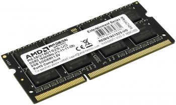 Оперативная память для ноутбуков 8Gb 1600MHz AMD R538G1601S2S-U RTL PC3-12800 CL11 SO-DIMM 204-pin 1.5В dual rank Ret