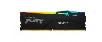 Оперативная память Kingston 64GB 5200MT/s DDR5 CL40 DIMM (Kit of 2) FURY Beast RGB