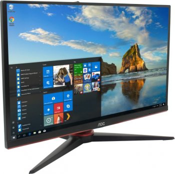 Монитор 23.8" AOC 24G2SPU/BK <Black&Red> с поворотом экрана (IPS, 165Hz, LCD, 1920x1080, D-sub, HDMI, DP, USB3.2 Hub)