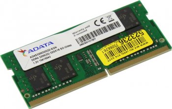Оперативная память для ноутбуков ADATA <AD4S320032G22-SGN> DDR4 SODIMM 32Gb <PC4-25600> (for NoteBook)