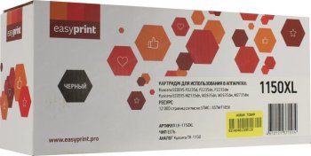 Картридж Easyprint TK-1150XL LK-1150XL для Kyocera-Mita M2135dn/M2635dn/M2735dw/P2235dn/P2235dw (12000 стр.) с чипом