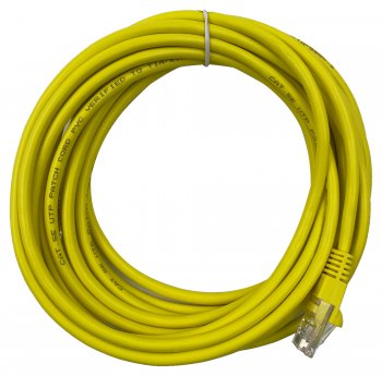 Кабель UTP Buro UTP 4 пары cat5E CCA molded 5м желтый RJ-45 (m)-RJ-45 (m)