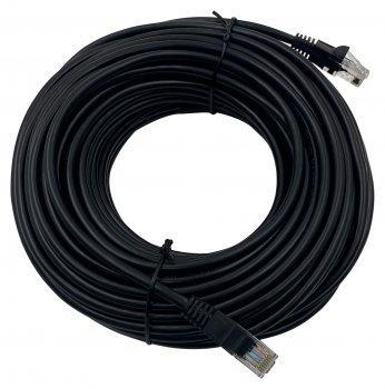 Кабель UTP Buro UTP 4 пары cat5E CCA molded 25м черный RJ-45 (m)-RJ-45 (m)