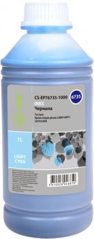 Чернила Cactus CS-EPT6735-1000 Light Cyan для Epson L800/801 (1000мл)