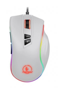 Мышь Jet.A Gaming Mouse <Panteon PS88 White> (RTL) (6200/12400 dpi, 9 кнопок, LED,кабель 1.8м,USB)