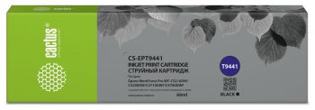 Картридж Cactus CS-EPT9441 T9441 черный пигментный (66мл) для Epson WorkForce WF-C5290DW/WF-C5790DW