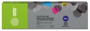 Картридж Cactus CS-EPT01C300 T01C3 пурпурный (68мл) для Epson WorkForce Pro WF-C529RDTW/C579RD2TWF/C579RDTWF Pro