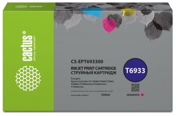 Картридж Cactus CS-EPT693300 T6933 пурпурный (350мл) для Epson SureColor SC-T3000/T3070/T3200/T5000/5200