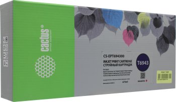 Картридж Cactus CS-EPT694300 T6943 пурпурный (675мл) для Epson SureColor SC-T3000/T3070/T3200/T5000/5200