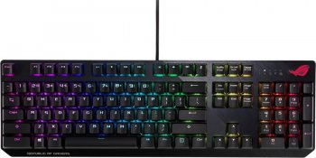 Клавиатура игровая ASUS ROG Strix Scope NX (ROG NX RED switches, аллюминивая рама, USB, RGB подсветка, 90MP0186-B0RA00)