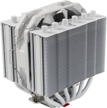 Вентилятор Thermalright <Silver Soul 135 White> (4пин, 115x/1200/1700/2011/2066/AM4, 29.6дБ, 1850 об/мин, Al+тепл.трубки)