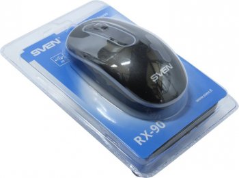 Мышь SVEN Optical Mouse <RX-90 Black> (RTL) USB 3btn+Roll