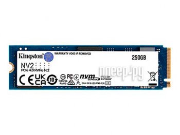 Твердотельный накопитель (SSD) Kingston PCIe 4.0 x4 250GB SNV2S/250G NV2 M.2 2280