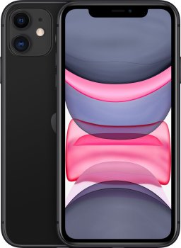 Смартфон Apple A2221 iPhone 11 128Gb 4Gb черный моноблок 3G 4G 1Sim 6.1" 828x1792 iOS 15 12Mpix 802.11 a/b/g/n/ac/ax NFC GPS GSM900/1800 GSM1900 Touch