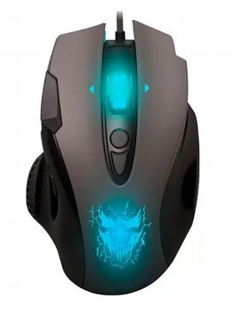 Мышь проводная Qumo Devastator M12 серый, 3200 dpi, USB, кнопки - 8