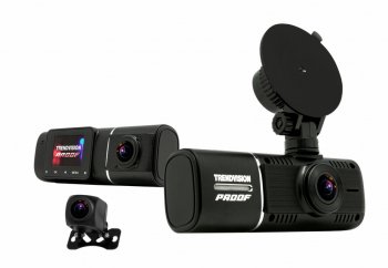 Автомобильный видеорегистратор TrendVision Proof PRO 3CH черный 2Mpix 1080x1920 1080p 160гр. GPS AC5701A