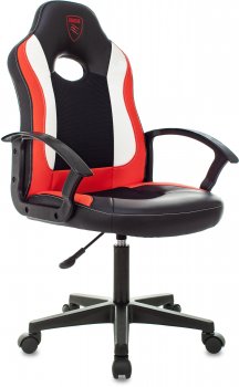 Кресло для геймера Zombie 11LT черный/красный эко.кожа/ткань крестов. пластик