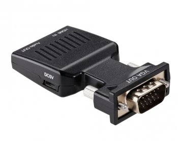 Переходник VCOM <CA336A> HDMI(F) -> VGA(15M)+audio