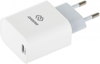 Зарядка USB-устройств Digma DGW3C 30W 3A (PD) USB-C универсальное белый (DGW3C0F010WH)