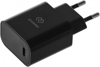 Зарядка USB-устройств Digma DGW3C 30W 3A (PD) USB-C универсальное черный (DGW3C0F010BK)