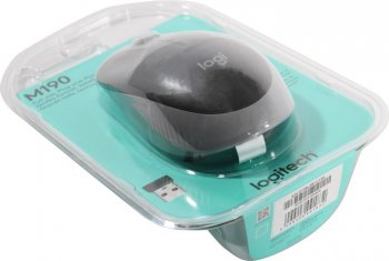 Мышь беспроводная Logitech Wireless Mouse M190 Mid Gray <910-005906> (RTL) USB 3btn+Roll,