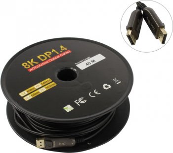 Кабель Telecom <TCG2130-40M> optical DisplayPort (M) -> DisplayPort (M) 40м ver1.4