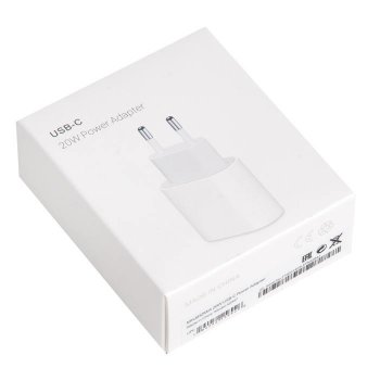Зарядка USB-устройств для Apple iPhone 20W, Type-C, без кабеля, белый iPhone charger 20W