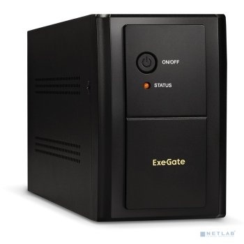 Источник бесперебойного питания Exegate EX292606RUS ExeGate SpecialPro UNB-2000.LED.AVR.1SH.2C13 <2000VA/1200W, LED, AVR,1*Schuko+2*C13, металличе