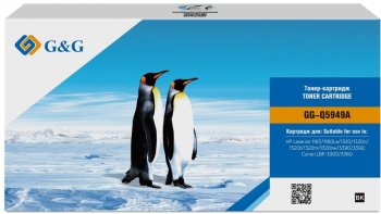 Картридж G&G GG-Q5949X черный (6000стр.) для HP LJ 1160/1320/3390/3392