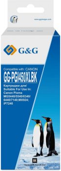 Картридж G&G GG-PGI450XLBK черный (20.4мл) для Canon MG6340/5440/IP7240