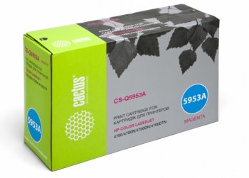 Картридж Cactus CS-Q5953A Q5953A пурпурный (10000стр.) для HP CLJ 4700