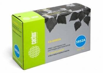 Картридж Cactus CS-Q5952A Q5952A желтый (10000стр.) для HP CLJ 4700