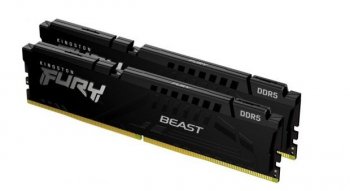 Оперативная память DDR 5 DIMM 16Gb PC44800, 5600Mhz, Kingston FURY Beast Black CL40 (Kit of 2) (KF556C40BBK2-16) (retail)