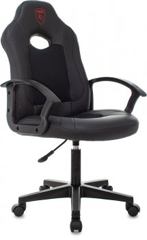 Кресло для геймера Zombie 11LT черный эко.кожа/ткань крестов. пластик черный