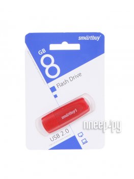 Накопитель USB SmartBuy Scout <SB008GB2SCR> USB2.0 Flash Drive 8Gb (RTL)