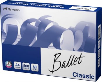 Бумага BALLET Classic A4/80г/м2/500л./белый CIE153% общего назначения(офисная)