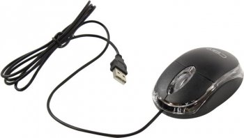 Мышь CBR Optical Mouse <CM122 Black> (RTL) USB 3but+Roll и колесо прокрутки, цвет чёрный