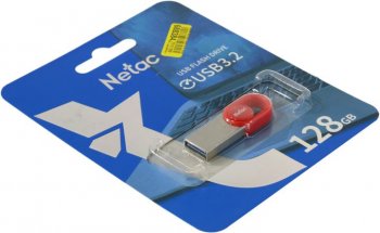 Накопитель USB Netac <NT03UM2N-128G-32RE> USB3.2 Flash Drive 128Gb (RTL)